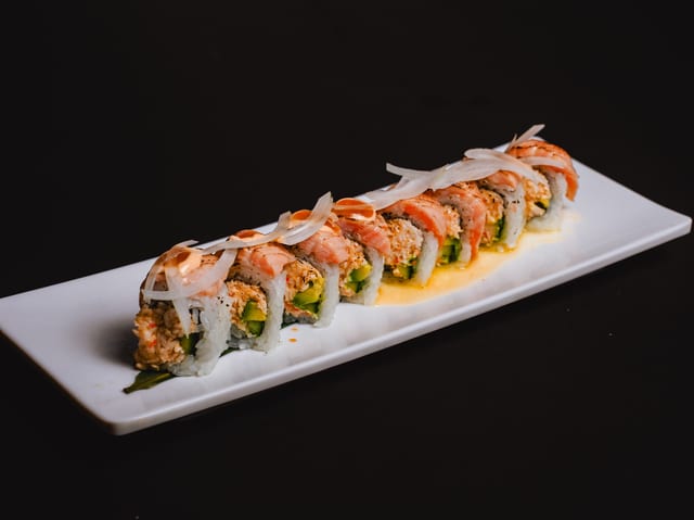 Aburi Salmon Roll.